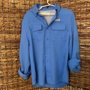 Ocean and Coast Blue Button Down